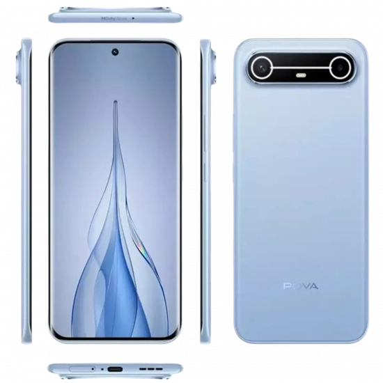Tecno Pova slim 5G [256+8GB] KM9 - Sky Blue + Tecno Selfie Stick